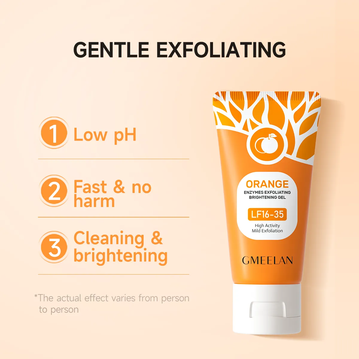 Orange Enzymes Exfoliating Scrub Gel – Deep Cleansing, Brightening & Smooth Skin Formula