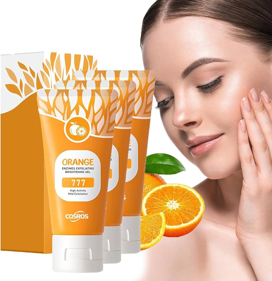 Orange Enzymes Exfoliating Scrub Gel – Deep Cleansing, Brightening & Smooth Skin Formula