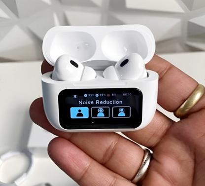 A9 Pro High Quality Sound, ENC Noise Reduction Wireless AirPods With Smart Touch Screen Control